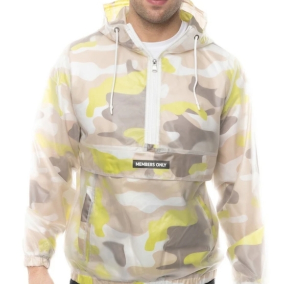 Members Only Other - Sold...Members Only lime green camo jacket